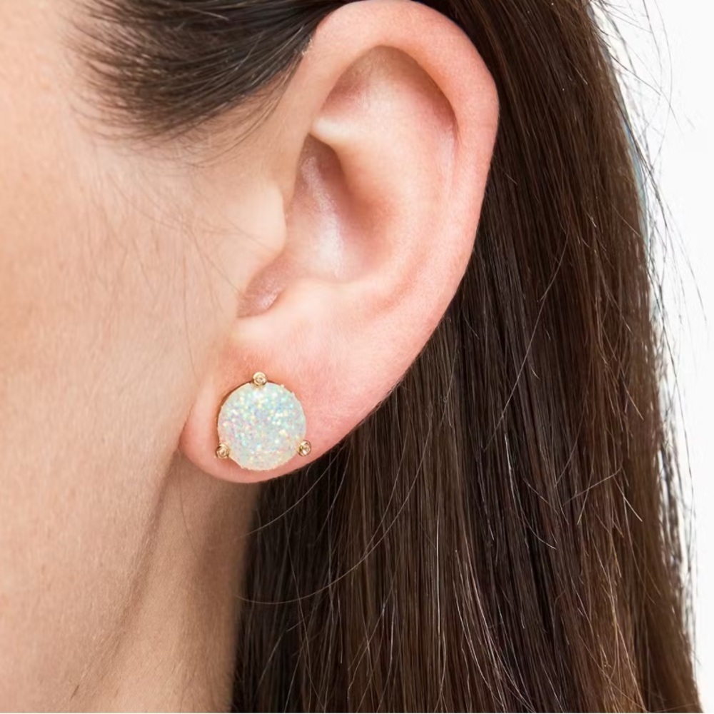 Kate Spade Iridescent Glitter Earrings - Picture 2 of 3